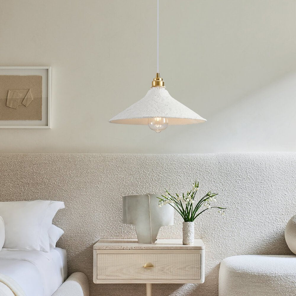 Pendantlightie-Wabi Sabi 1-Light Ceramic Pendant For Kitchen Island Bedside-Pendants-Cone-