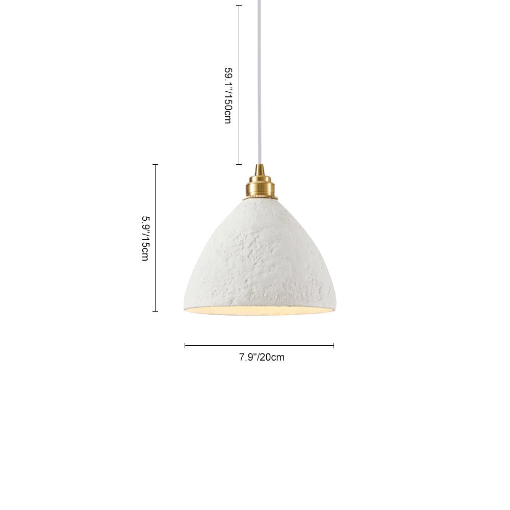 Pendantlightie-Wabi Sabi 1-Light Ceramic Pendant For Kitchen Island Bedside-Pendants-Cone-