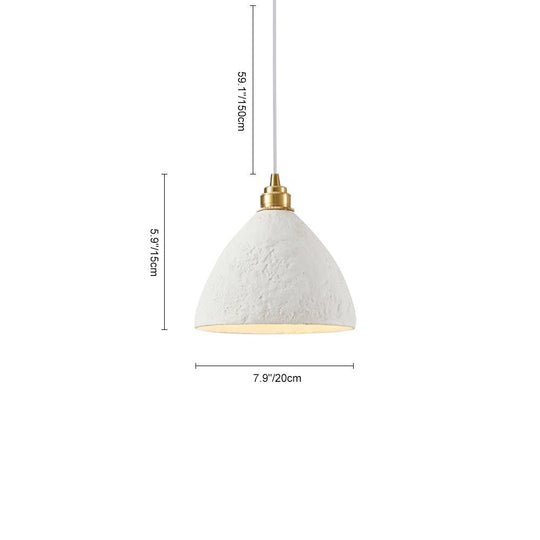 Pendantlightie-Wabi Sabi 1-Light Ceramic Pendant For Kitchen Island Bedside-Pendants-Cone-