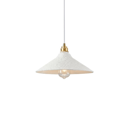 Pendantlightie-Wabi Sabi 1-Light Ceramic Pendant For Kitchen Island Bedside-Pendants-Cone-