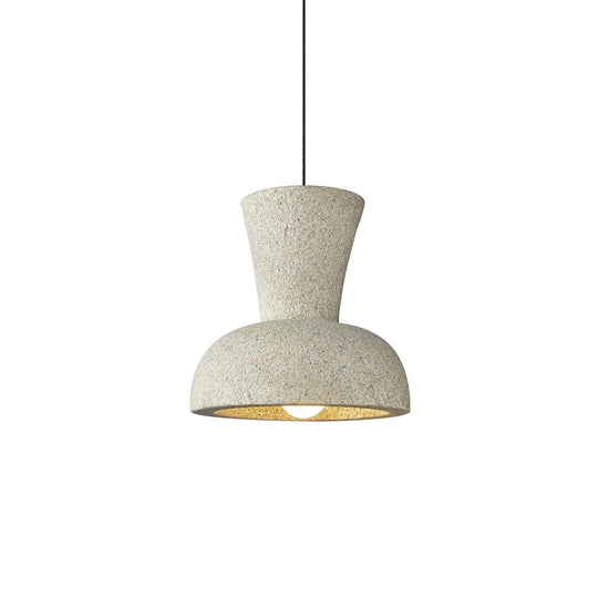 Pendantlightie-Wabi Sabi 1-Light Geometric Bell Pendant For Dining Table-Pendants-Red-
