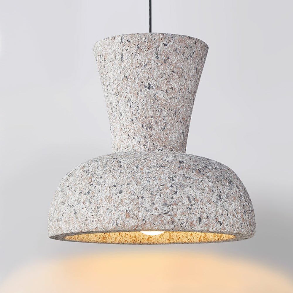 Pendantlightie-Wabi Sabi 1-Light Geometric Bell Pendant For Dining Table-Pendants-Red-