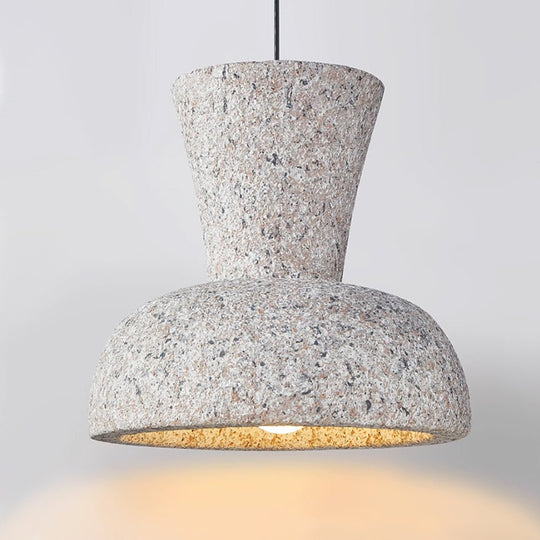 Pendantlightie-Wabi Sabi 1-Light Geometric Bell Pendant For Dining Table-Pendants-Red-