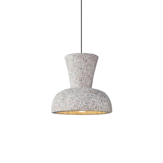 Pendantlightie-Wabi Sabi 1-Light Geometric Bell Pendant For Dining Table-Pendants-Red-