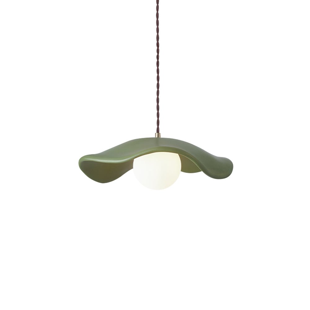 Pendantlightie-Wabi Sabi 1-Light Hat Resin Pendant Light-Pendants-Beige-