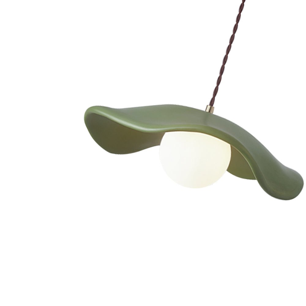 Pendantlightie-Wabi Sabi 1-Light Hat Resin Pendant Light-Pendants-Beige-