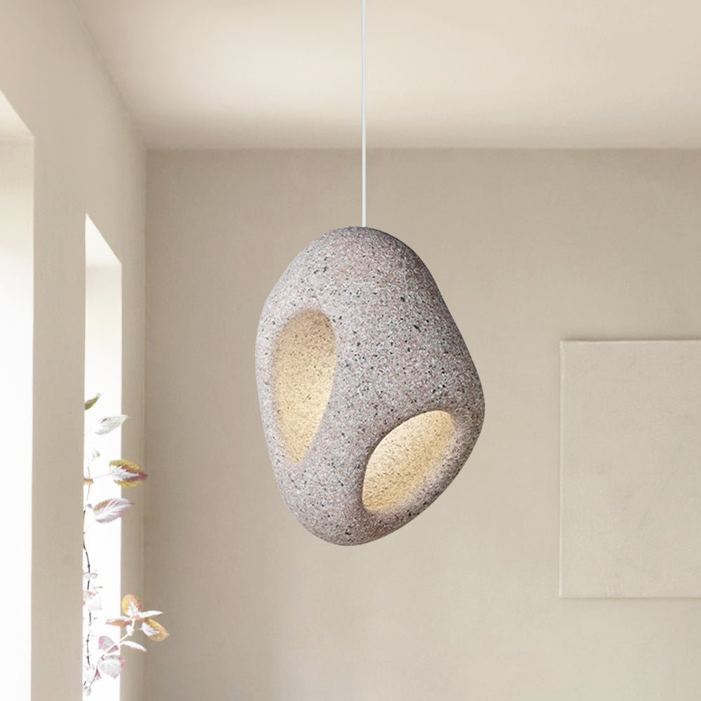 Pendantlightie-Wabi Sabi 1-Light Hollow Design Spot Dining Table Pendant Light-Pendants-Small-Light Red