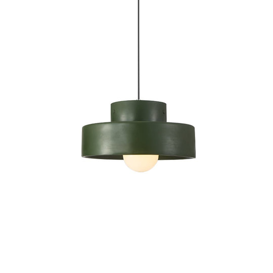 Pendantlightie-Wabi Sabi 1-Light Resin Cylindrical Pendant For Dining Room Bedside-Pendants-Green-