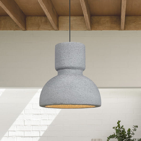 Pendantlightie-Wabi Sabi 1-Light Torch Shaped Pendant Light-Pendants-Dark Gray-