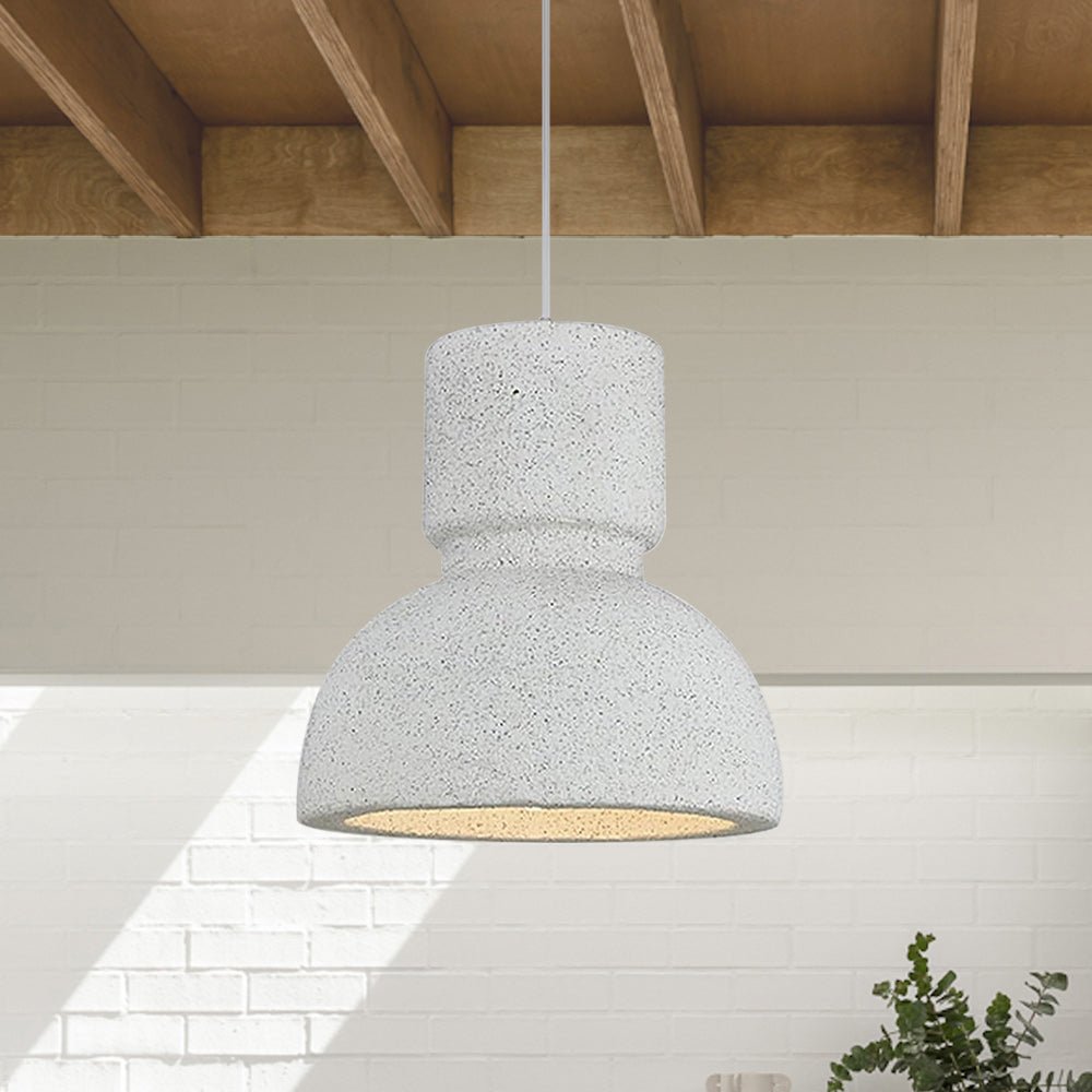 Pendantlightie-Wabi Sabi 1-Light Torch Shaped Pendant Light-Pendants-Light Gray-
