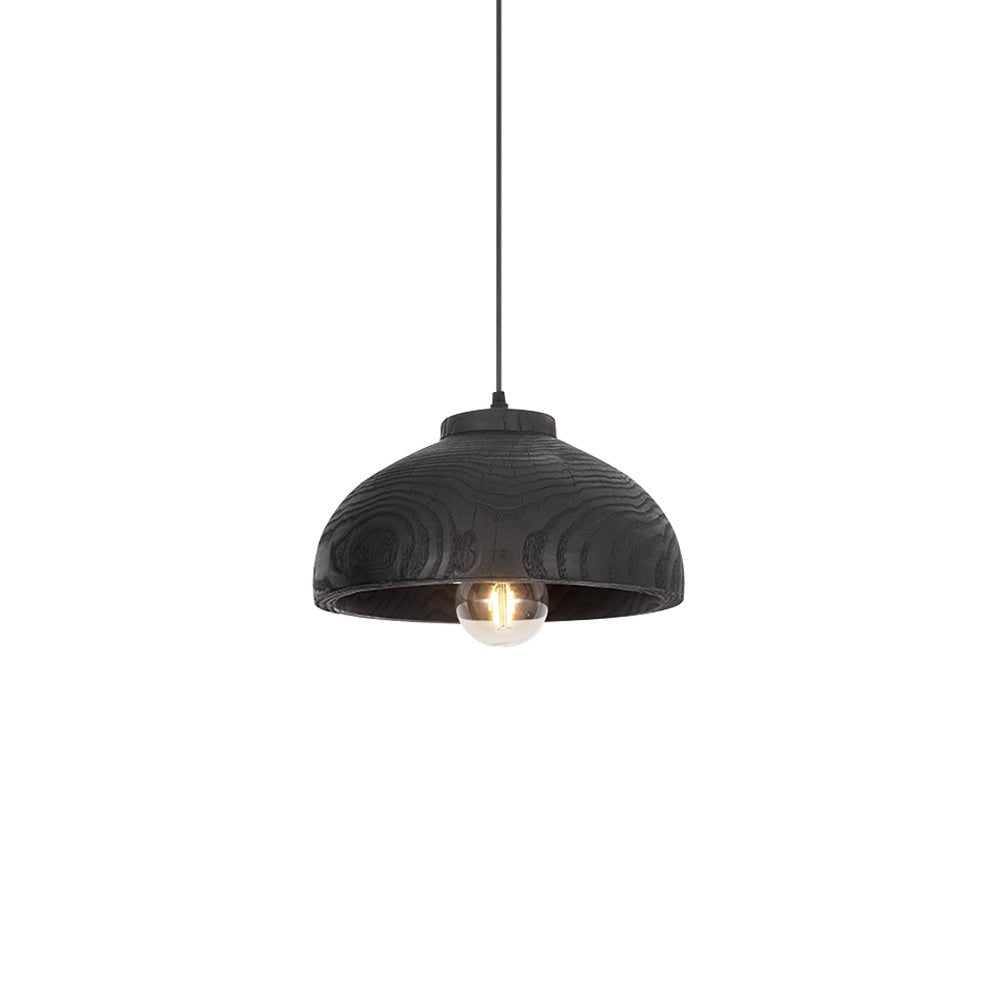 Pendantlightie-Wabi Sabi 1-Light Wood Grain Resin Dome Pendant-Pendants-B-