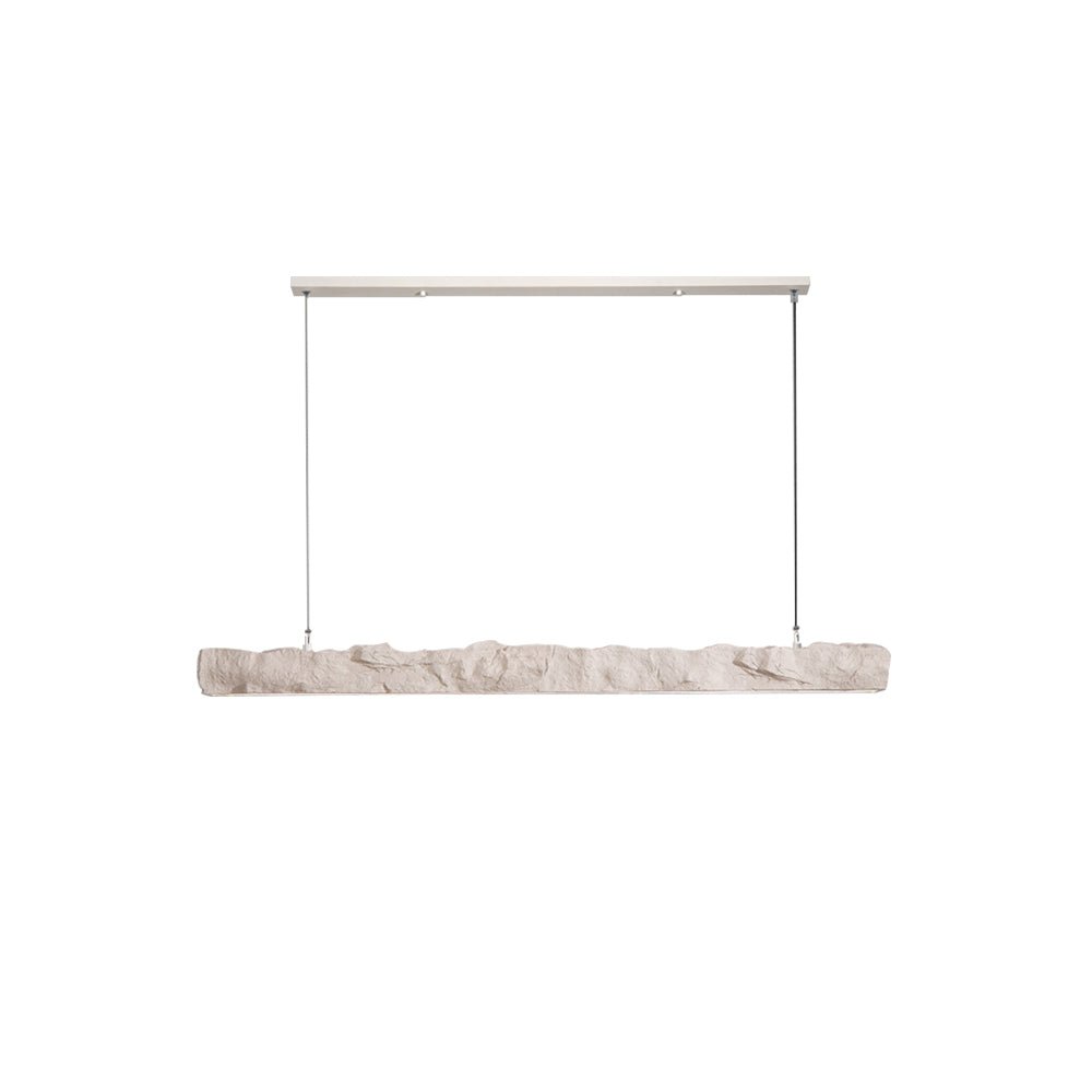 Pendantlightie-Wabi Sabi Resin Long Led Pendant Light Dining Room Kitchen Bar-Pendants-Black-Warm White Light