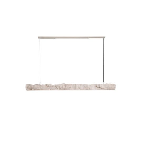 Pendantlightie-Wabi Sabi Resin Long Led Pendant Light Dining Room Kitchen Bar-Pendants-Black-Warm White Light