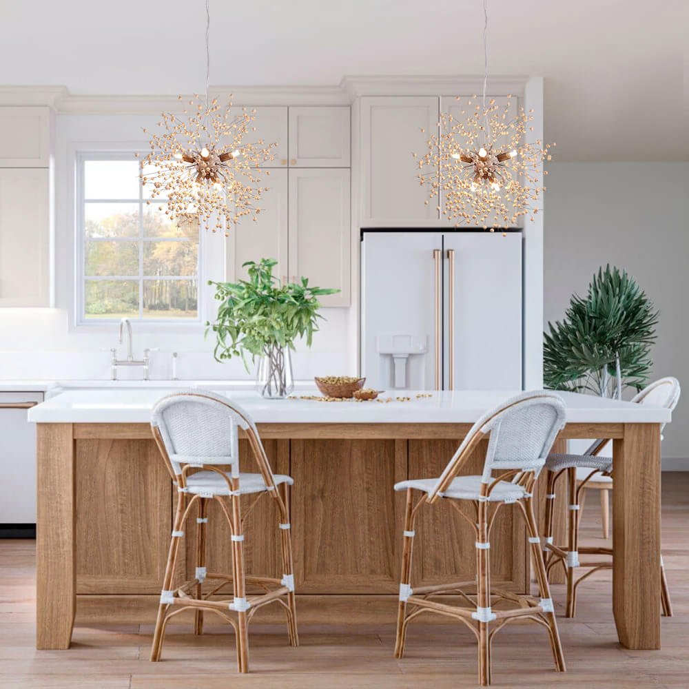 Pendantlightie-Wooden Beaded Dandelion Firework Chandelier-Chandeliers-9Lt-