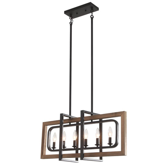PendantLightie-Wooden Modern Farmhouse Lighting-Chandeliers--