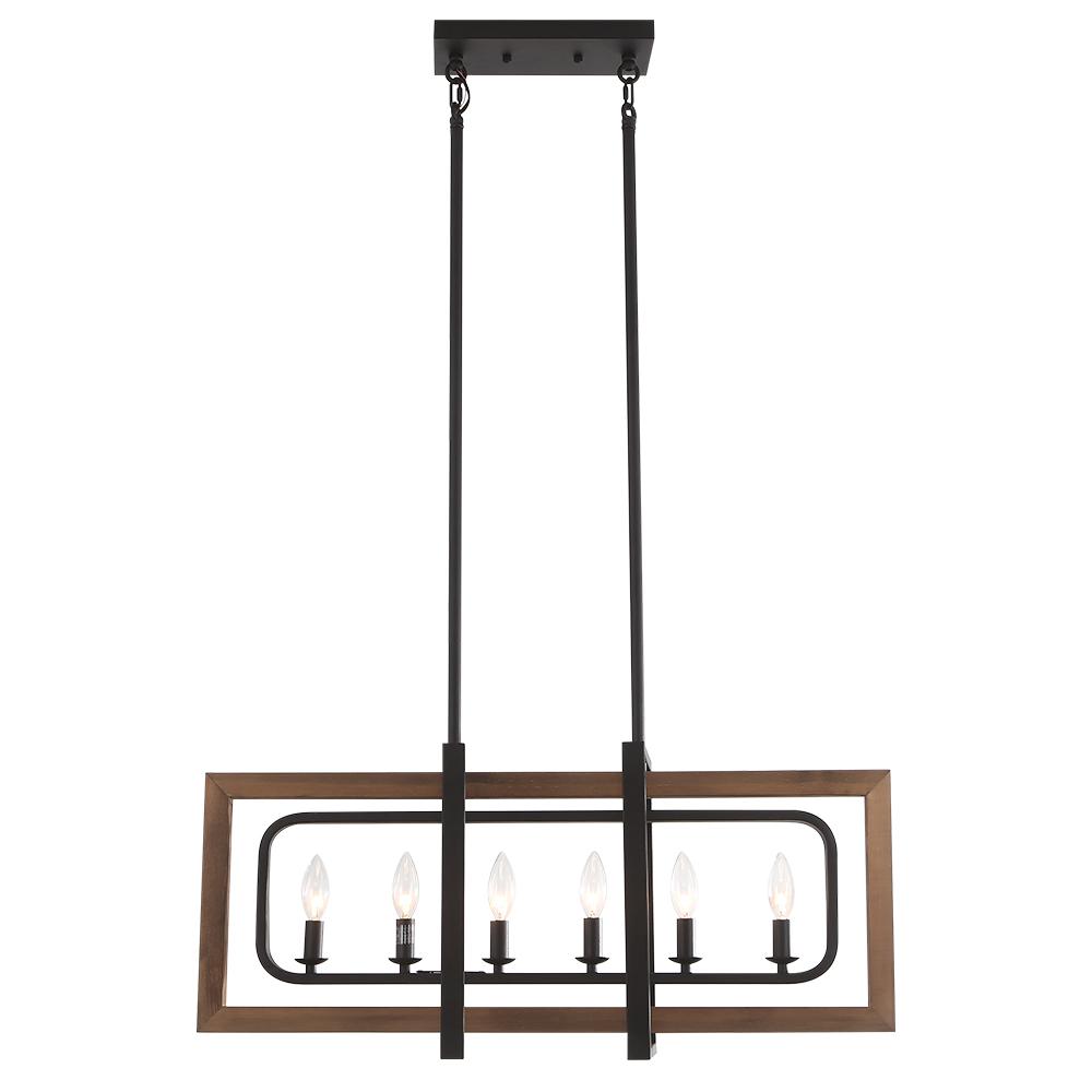 PendantLightie-Wooden Modern Farmhouse Lighting-Chandeliers--