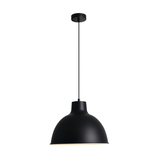 1-Light Matte Minimalist Modern Metal Dome Pendant
