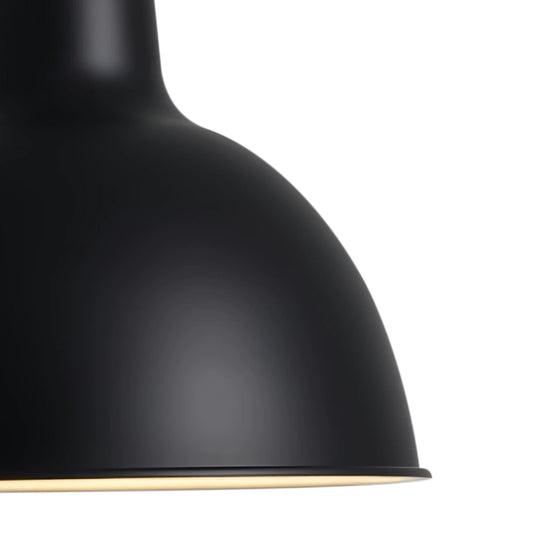 1-Light Matte Minimalist Modern Metal Dome Pendant