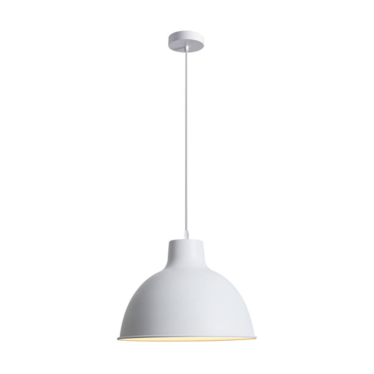 1-Light Matte Minimalist Modern Metal Dome Pendant