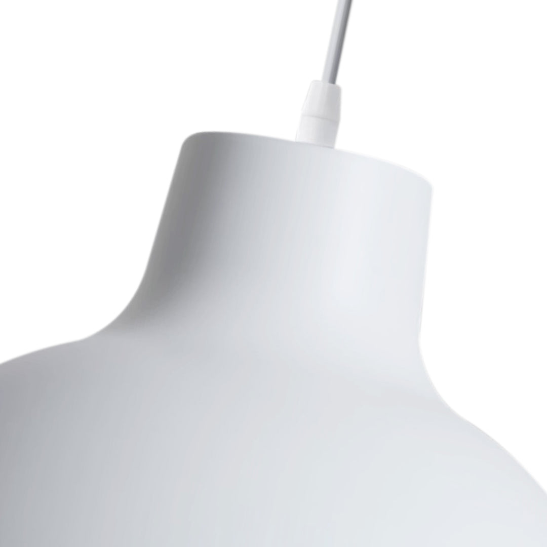 1-Light Matte Minimalist Modern Metal Dome Pendant