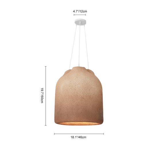 Contemporary 3-Light Designer Handmade Bell Pendant Light