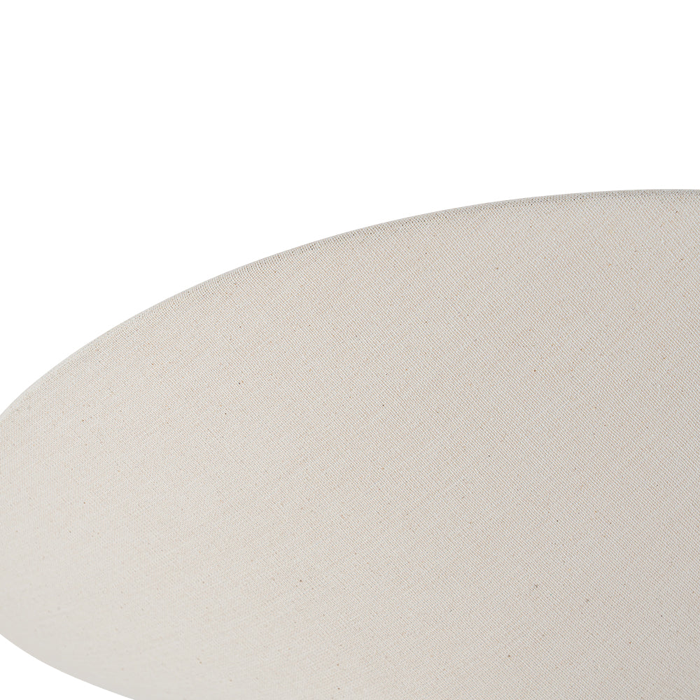 Contemporary 3-Light Linen Fabric Cone Ceiling Light