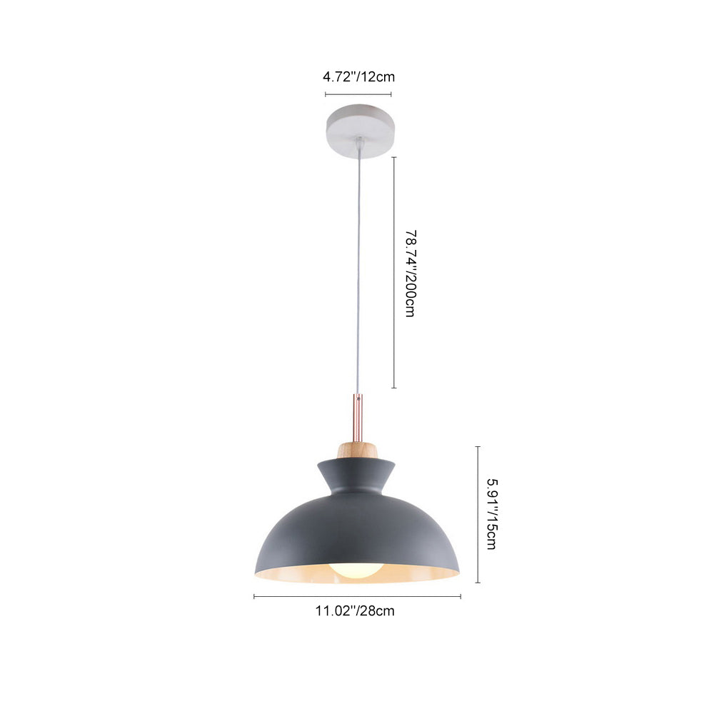 Modern Single Pendant Dome Light for Kitchen