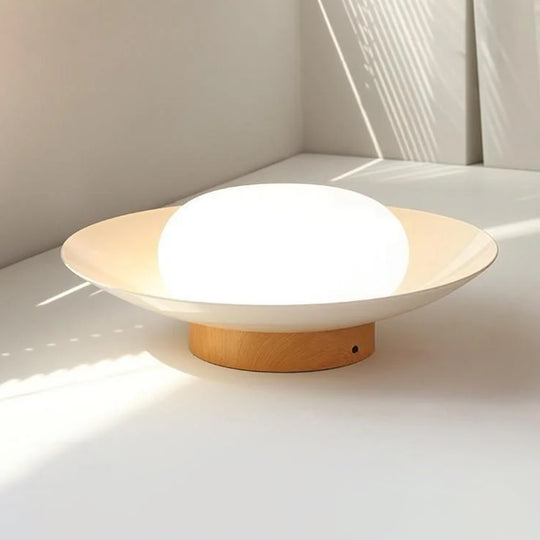 Creamy Three-Color Dimmable LED Dome Round Shape Semi Ceiling Light