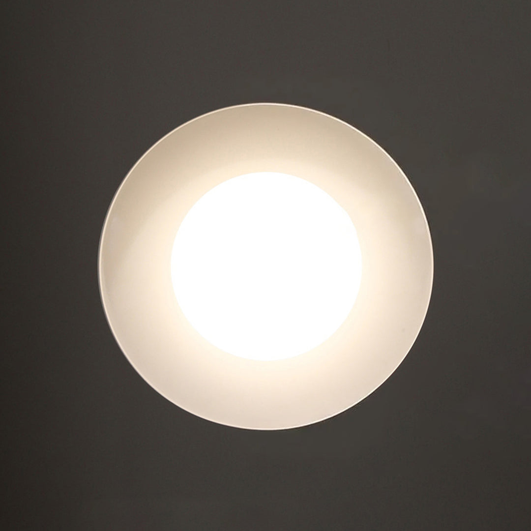 Creamy Three-Color Dimmable LED Dome Round Shape Semi Ceiling Light