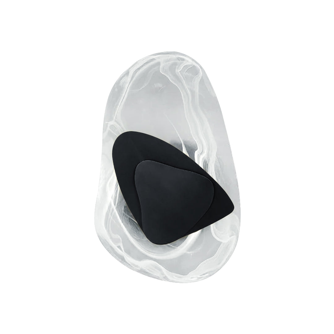 Dimmable Clouded Atmospheric Ice Glass Irregular Round LED Wall Sconce