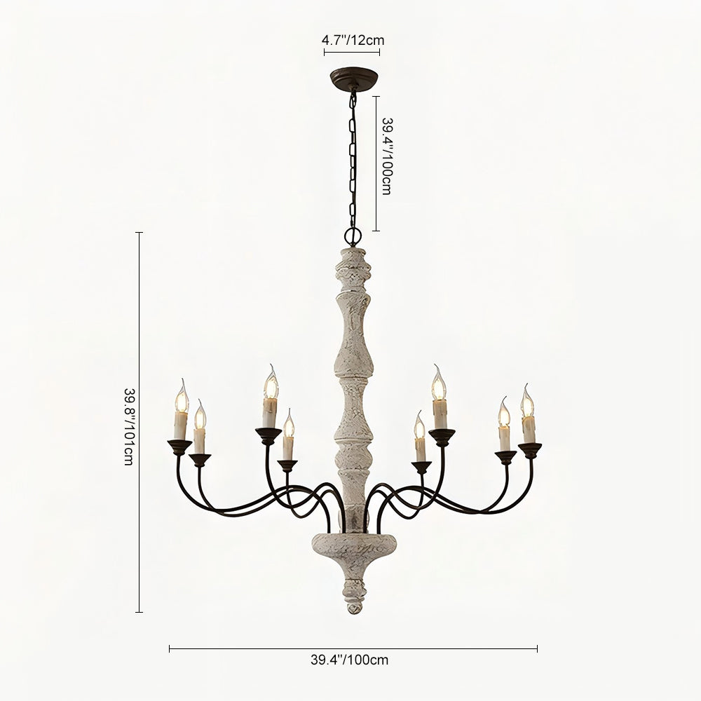 Farmhouse 5-Light Candle Style Chandelier