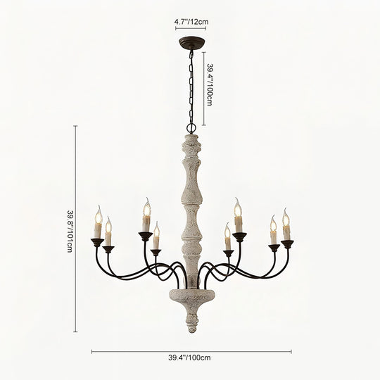 Farmhouse 5-Light Candle Style Chandelier