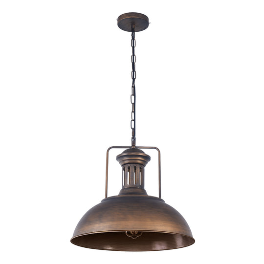 Industrial Single Dome Pendant Light