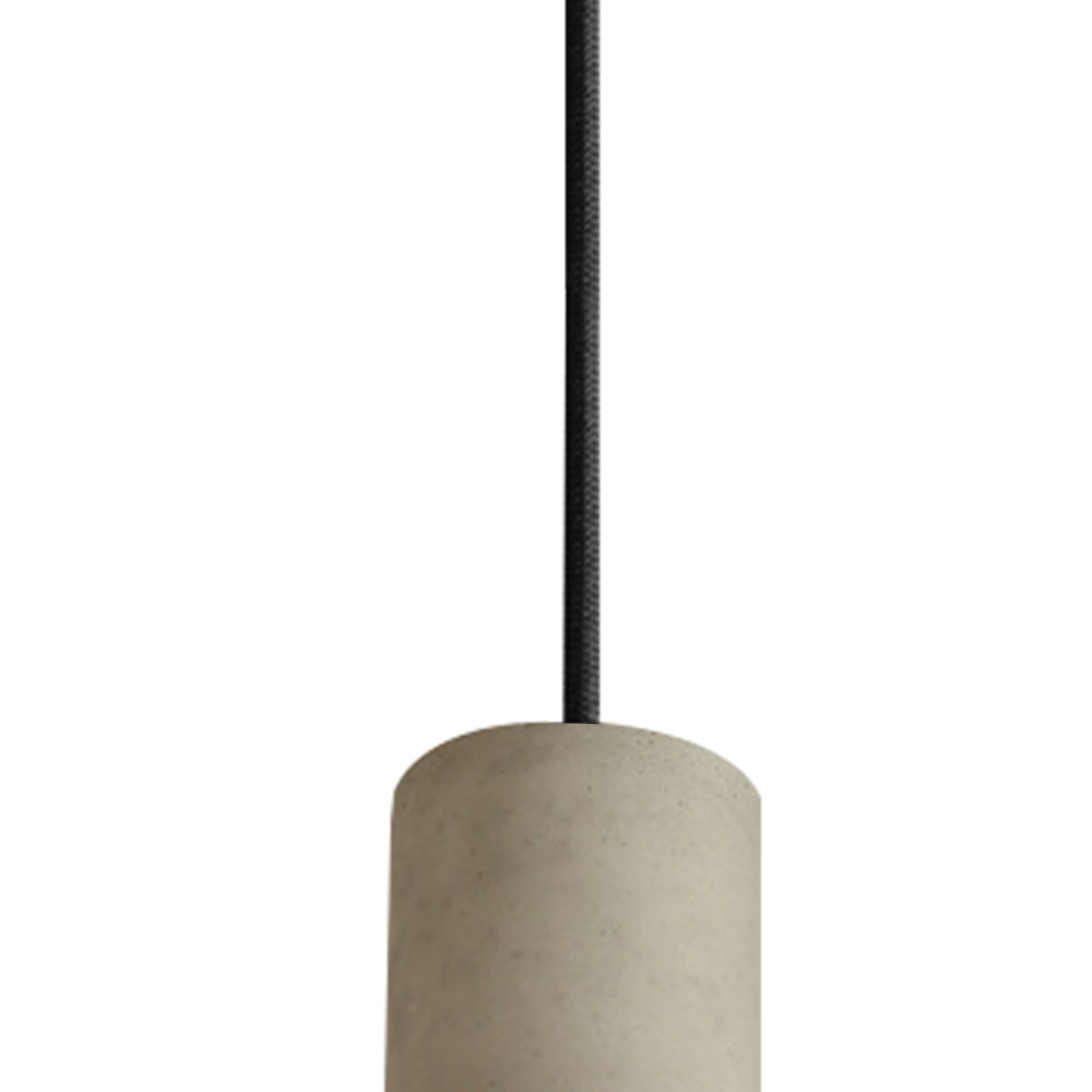 Modern 1-Light Geometric Shape Cement Pendant