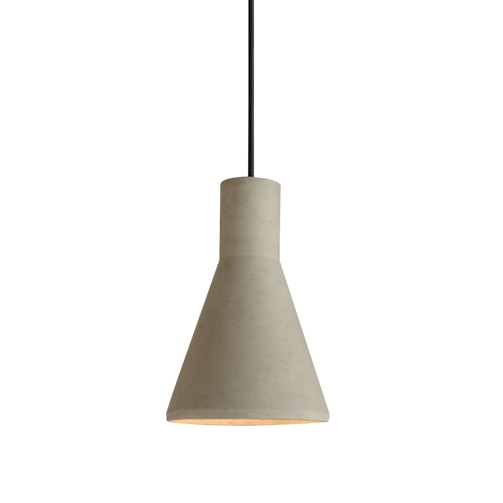 Modern 1-Light Geometric Shape Cement Pendant