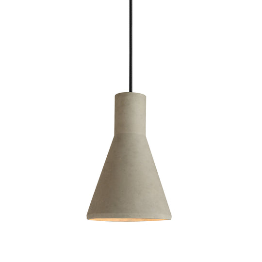 Modern 1-Light Geometric Shape Cement Pendant