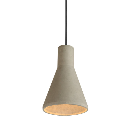 Modern 1-Light Geometric Shape Cement Pendant