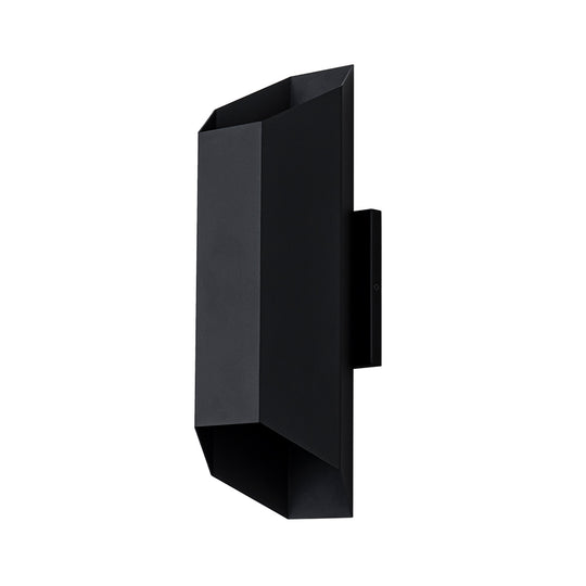 Modern Hexagonal IP54 Black Geometric LED Outdoor Wall Sconce