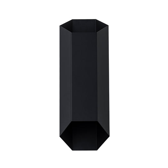 Modern Hexagonal IP54 Black Geometric LED Outdoor Wall Sconce
