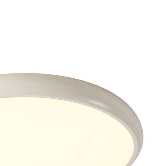 Scandinavian Wood-Like Round Led Ceiling Light