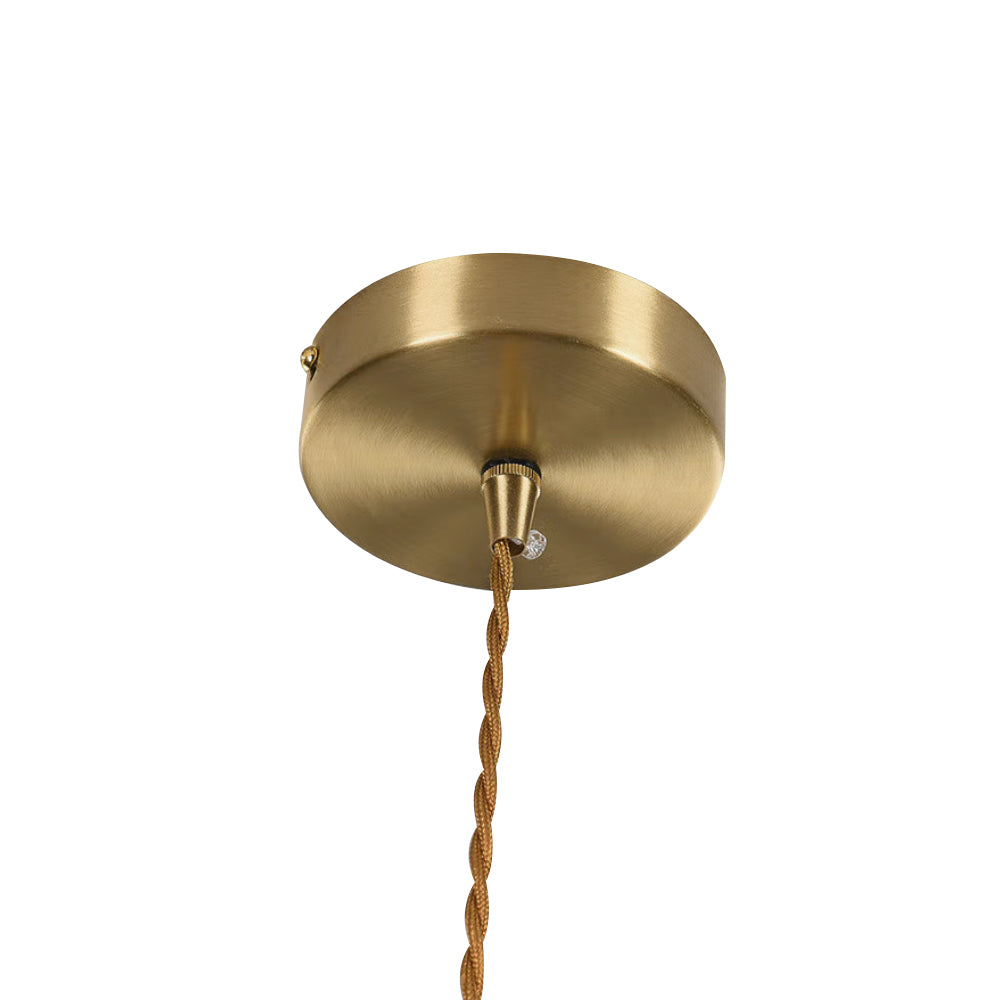 Traditional Vintage 1-Light Flower Inspired Lotus Glass Pendant Light