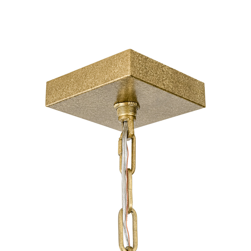 Vintage Retro 4-Light Metal Open Frame Lantern Pendant Light