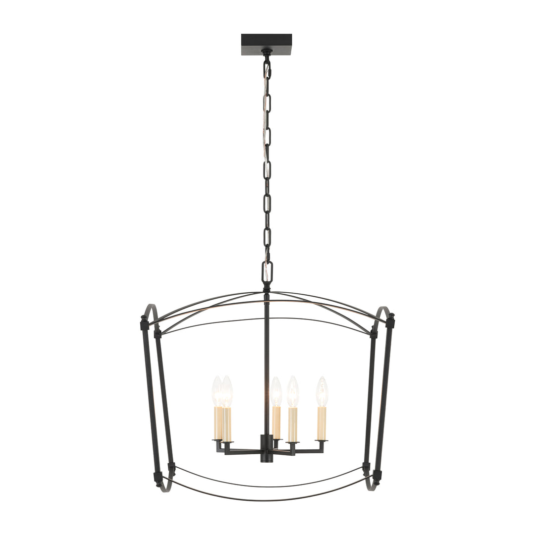 Vintage Retro 4-Light Metal Open Frame Lantern Pendant Light