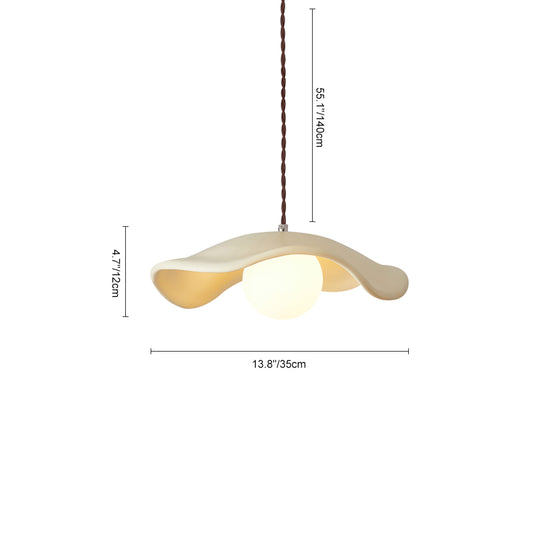 Wabi Sabi 1-Light Hat Resin Pendant Light