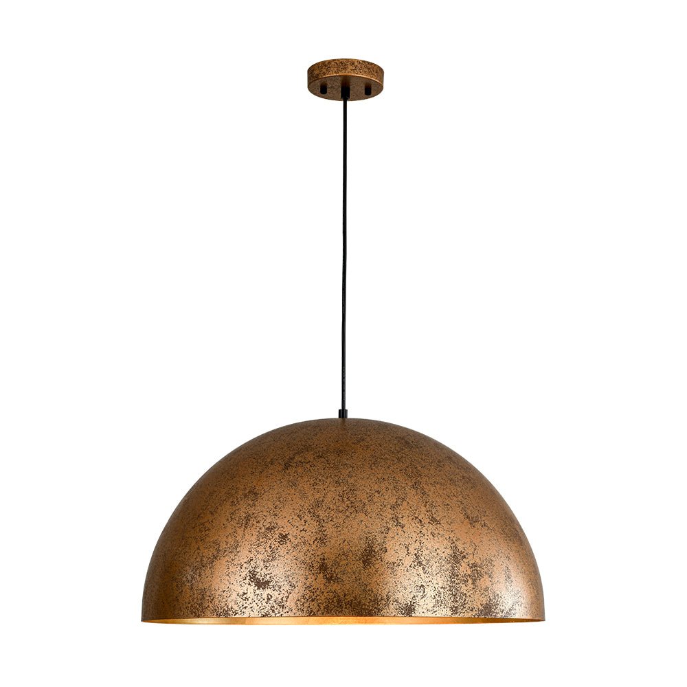 Pendantlightie - 1 - Light Industrial Oversized Metal Dome Pendant - Pendants - 31.5 in (80 cm) - White