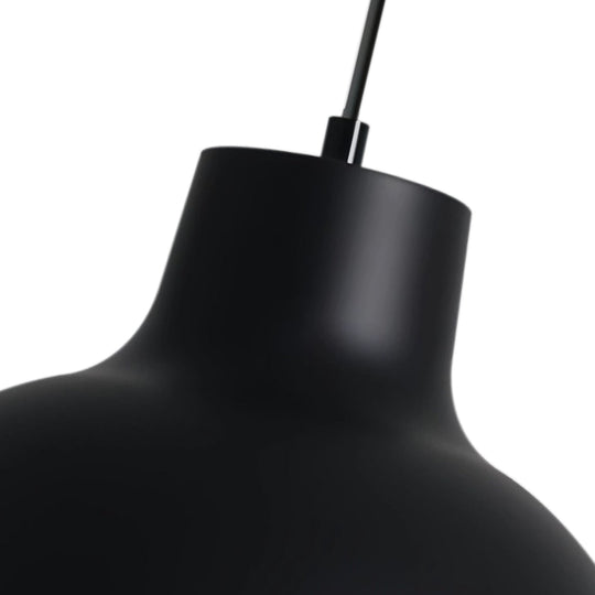 Pendantlightie-1-Light Matte Minimalist Modern Metal Dome Pendant-Pendants-White-