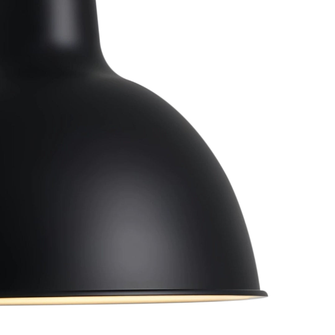 Pendantlightie-1-Light Matte Minimalist Modern Metal Dome Pendant-Pendants-White-