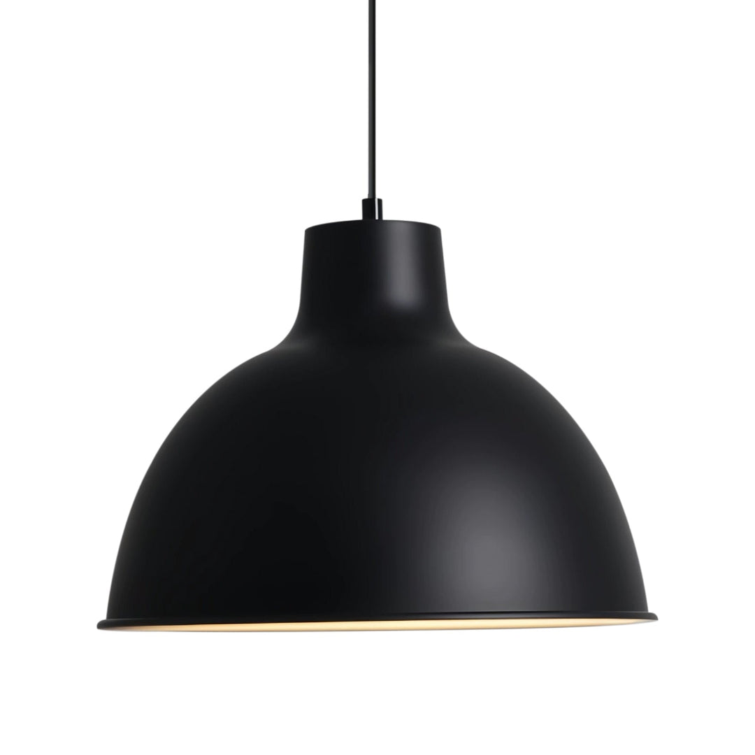 Pendantlightie-1-Light Matte Minimalist Modern Metal Dome Pendant-Pendants-White-