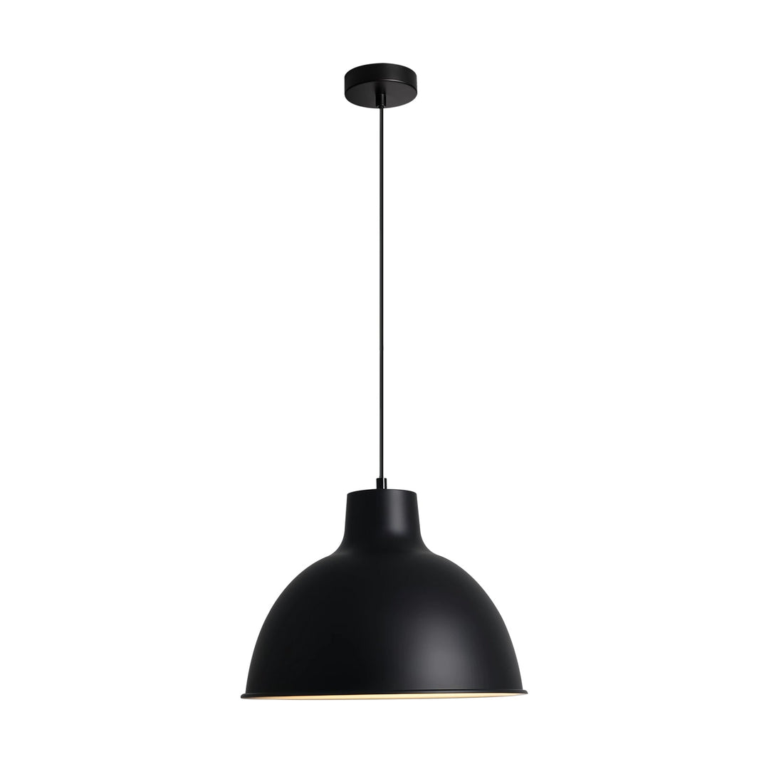 Pendantlightie-1-Light Matte Minimalist Modern Metal Dome Pendant-Pendants-White-