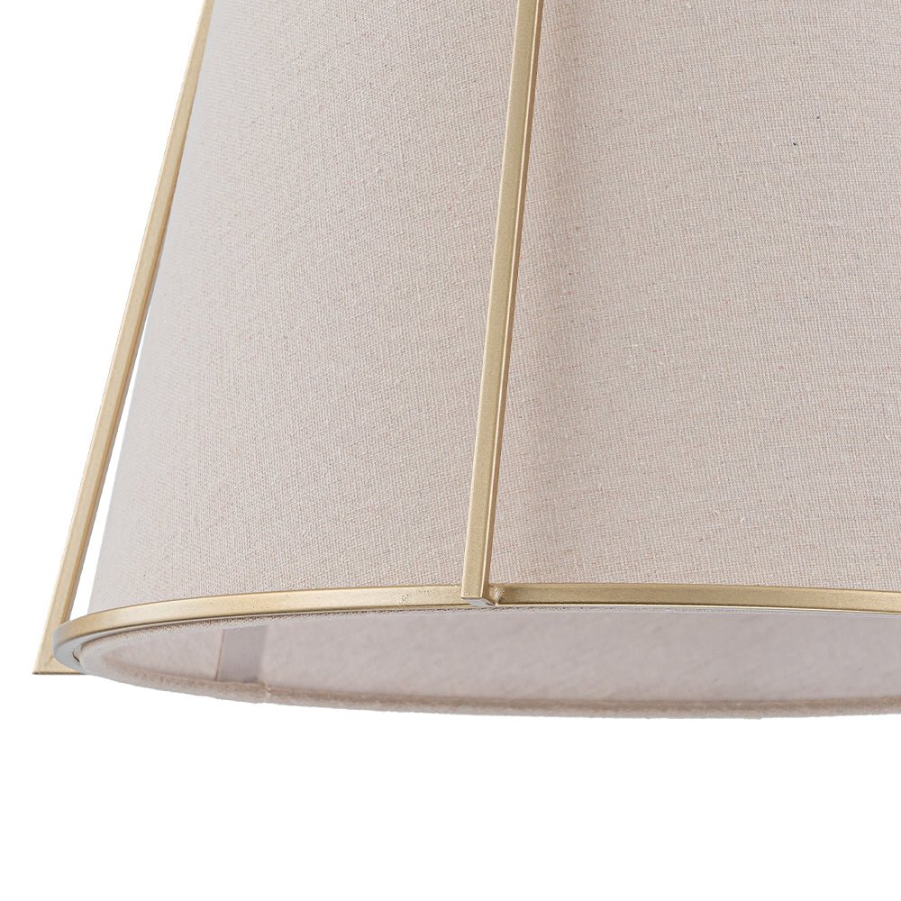 Pendantlightie - 1 - Light Tapered Linen Shade Vintage Conical Drum Pendant Light - Pendants - Small - 